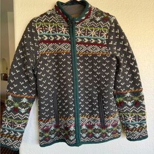 Sundance Laundromat Scandinavian Norwegian Wool Sweater Medium Lined.